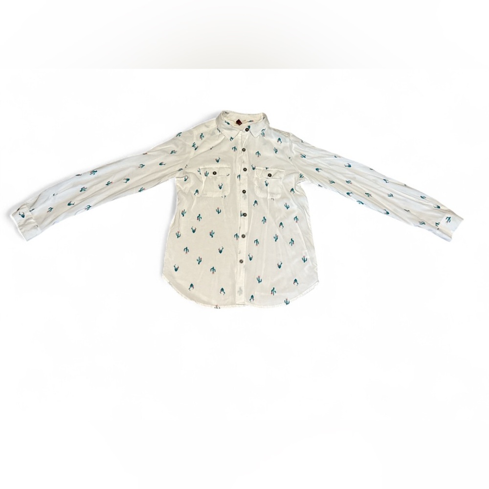 SO soft White long sleeve caucus western shirt XS